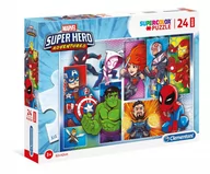 Puzzle - Clementoni Puzzle 24 Super Kolor Superhero maxi - miniaturka - grafika 1