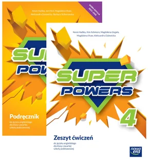 Pakiet Super Powers 4 Neon. Podręcznik i zeszyt ćwiczeń do języka angielskiego dla klasy czwartej szkoły podstawowej - Magdalena Shaw, - Książki do nauki języka angielskiego - miniaturka - grafika 1