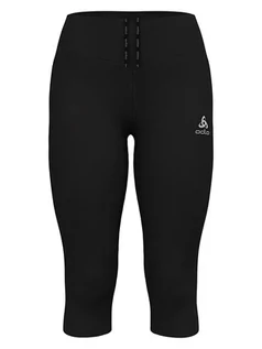 Spodnie sportowe damskie - Odlo Legginsy "Essentials" w kolorze czarnym do biegania - grafika 1
