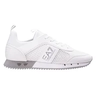 Sneakersy męskie - Męskie Sneakersy EA7 BLACK&WHITE LACES X8X027XK05000175 – Biały - miniaturka - grafika 1