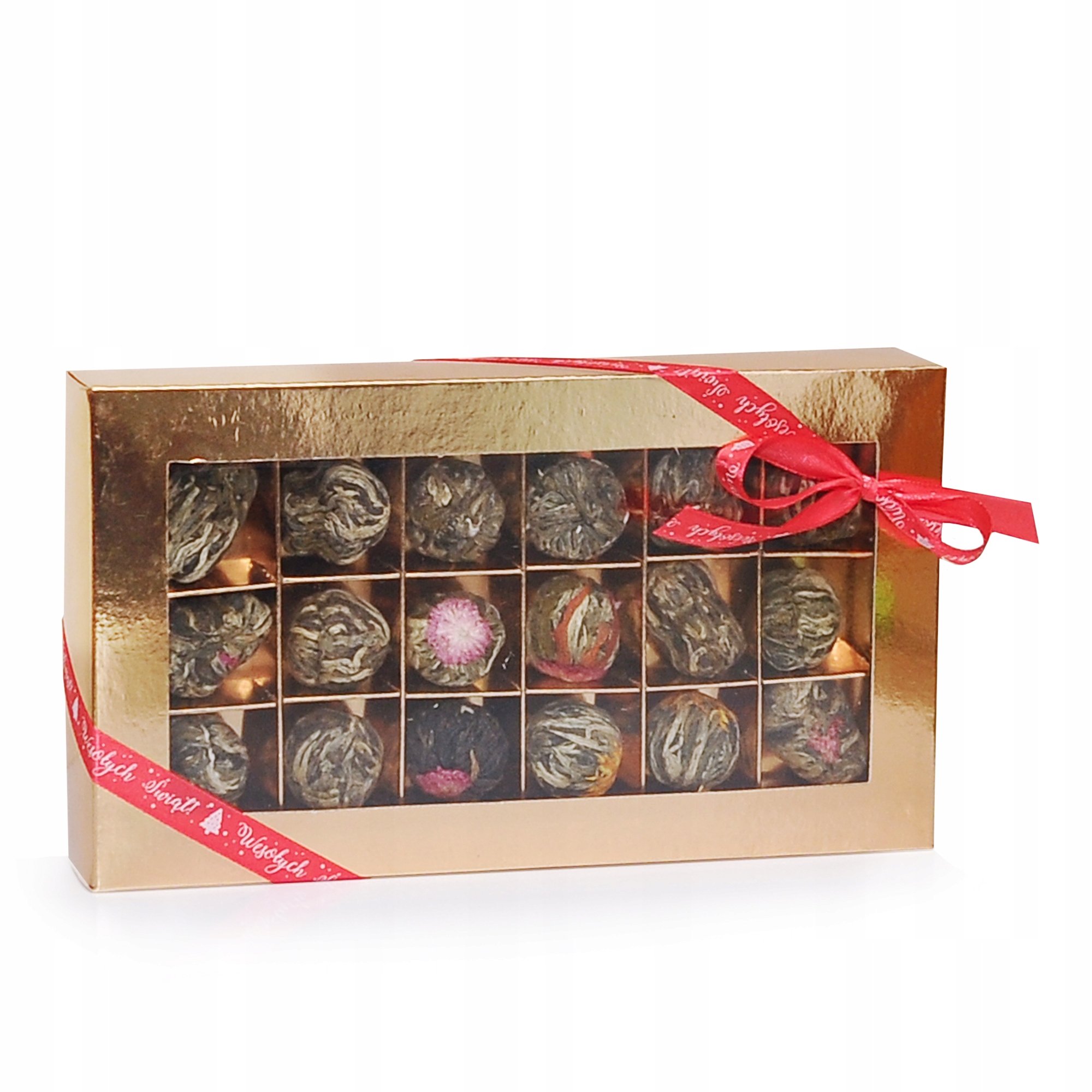 Zestaw herbat kwitnących Kwitnąca Bombonierka 18 różnych herbat