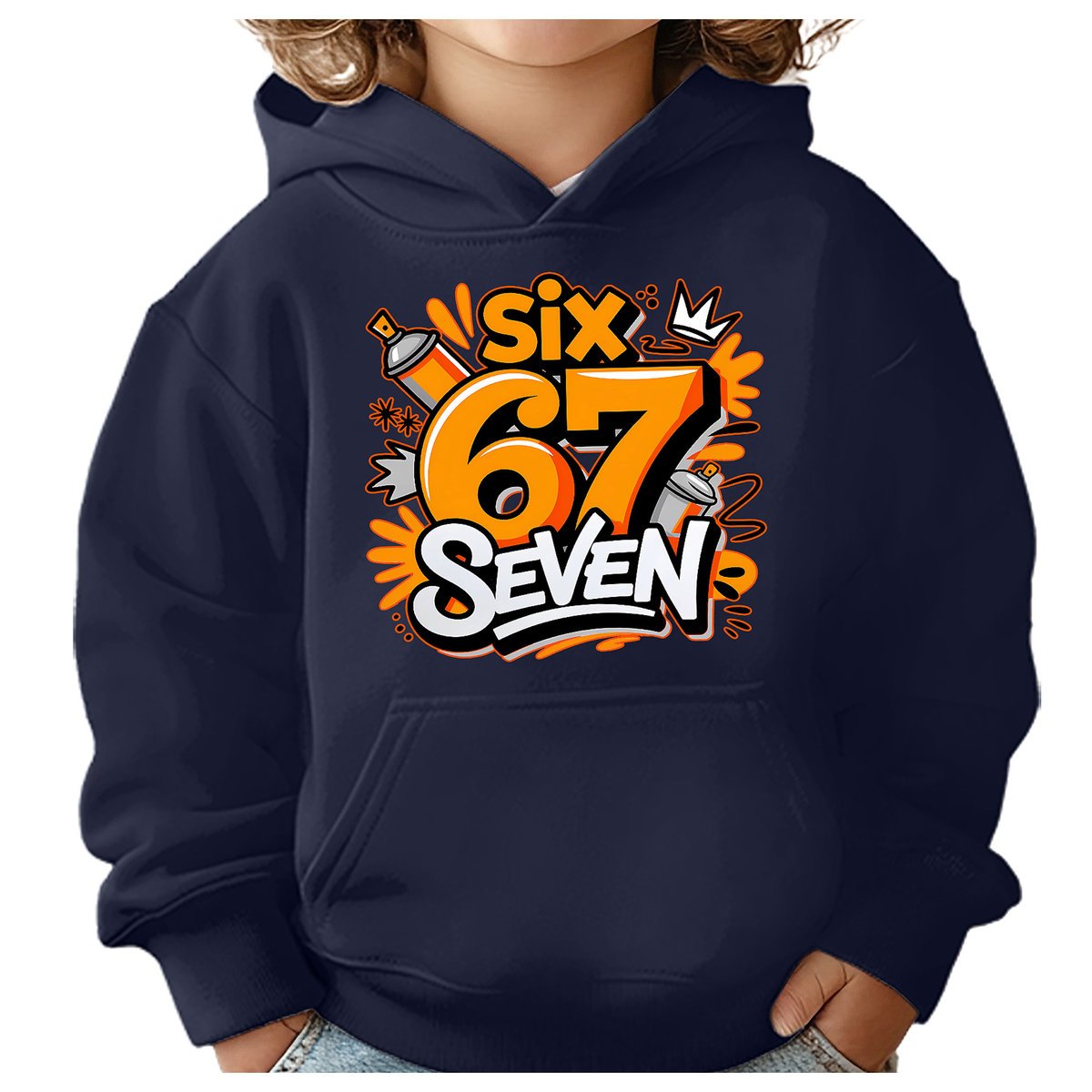 BLUZA DZIECIĘCA Z KAPTUREM 67 SIX SEVEN VIRAL 134-140 DLA DZIECKA PREZENT