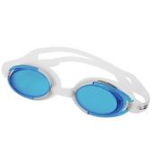 Pływanie - Aqua Speed AquaSpeed, Okulary pływackie, Malibu, białe z niebieskimi szkłami - miniaturka - grafika 1