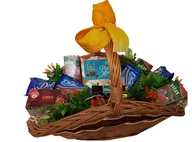 Zestawy upominkowe - Poczta Upominkowa, kosz prezentowy BIG Pomarańczowy - miniaturka - grafika 1