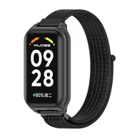 Akcesoria do smartwatchy - opaska pasek bransoleta NYLON Xiaomi Redmi Smart Band 2 czarna - miniaturka - grafika 1