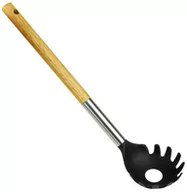 Przybory do gotowania - Alpina Alpina płytka spaghetti 31,5 cm drewno/stal naturalna/czarna twm_443825 - miniaturka - grafika 1
