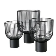 Świeczniki - Metalowe świeczniki CANDY, 3 sztuki - miniaturka - grafika 1