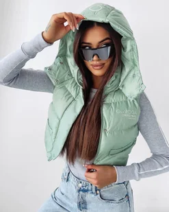 Kamizelka damska OLAVOGA BALI 2024 miętowy M - Fashionplace - Kamizelki damskie - miniaturka - grafika 1