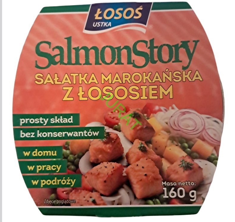 SAŁATKA MAROKAŃSKA z Łososiem Łosoś Ustka 0,16 kg