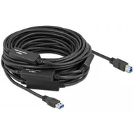 Kable komputerowe i do monitorów - Delock Kabel USB 3.1 Gen1 USB-A M USB-B M 20m czarny aktywny - miniaturka - grafika 1