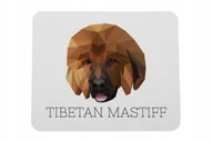 Podkładki pod mysz - Mastif tybetański geometryczny Podkładka pod mysz - miniaturka - grafika 1