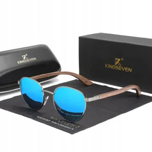 OKULARY PRZECIWSŁONECZNE KINGSEVEN DREWNIANE UV400 - Okulary przeciwsłoneczne - miniaturka - grafika 1