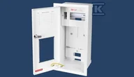 Rozdzielnie elektryczne - Rozdzielnica RW-1P"Z"/E P/T licznikowa 1F+miejsce na 6 zabezpieczeń drzwi pełne z zamkiem-płytka - miniaturka - grafika 1