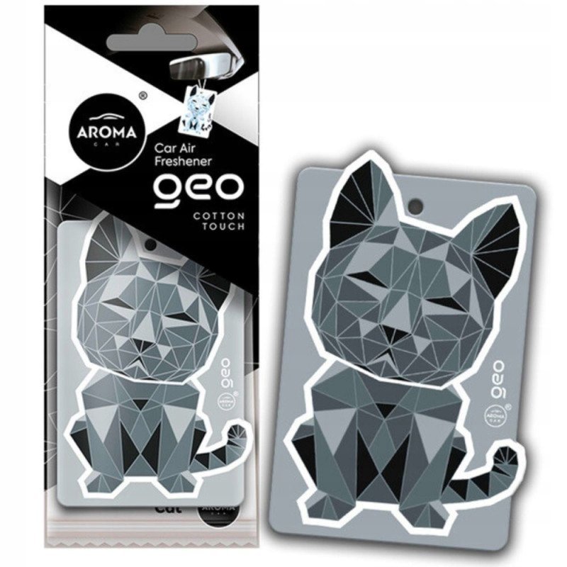 Zapach Samochodowy Aroma Car Cellulose Geo Cat Cotton Touch Zawieszka Auta