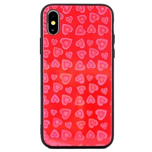 Beline Etui Hearts Glass iPhone 6/6S wzór 1 (red) - Etui i futerały do telefonów - miniaturka - grafika 1