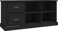 Szafki RTV - vidaXL Szafka pod TV czarna 102x35,5x47,5 cm materiał drewnopochodny - miniaturka - grafika 1