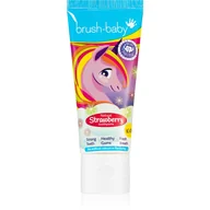 Pasty do zębów - BRUSH-BABY BRUSH-BABY - pasta do zębów dla dzieci w wieku od 3 lat o smaku truskawki 50ml - miniaturka - grafika 1