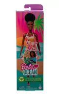 Lalki dla dziewczynek - Mattel, Lalka Barbie Loves the Ocean Sukienka w kwiaty - miniaturka - grafika 1