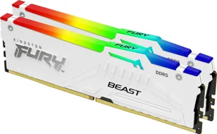 Pamięć Kingston Fury Beast RGB, DDR5, 32 GB, 6000MHz, CL36 KF560C36BWE2AK2−32 - Pamięci RAM - miniaturka - grafika 1