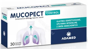 ADAMED Mucopect Control 375 mg x 30 kaps |  OD 199 PLN! - Przeziębienie i grypa - miniaturka - grafika 1