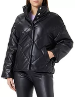 Kurtki damskie - Sisley Kurtka damska 28H2LN01B, czarna 100, 46 - miniaturka - grafika 1