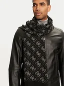 Apaszki i szaliki męskie - Guess Szalik AM9468 POL03 Czarny - miniaturka - grafika 1