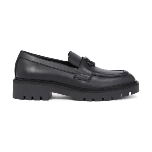 CALVIN KLEIN JEANS Skórzane loafersy - Półbuty damskie - miniaturka - grafika 1