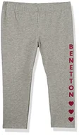 Legginsy - United Colors of Benetton Dziewczęce legginsy 3KF4I0465, Melange Light Grey 501, 82 cm - miniaturka - grafika 1