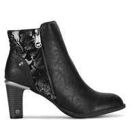 Botki damskie - Botki Mustang 1335-501 Czarny - miniaturka - grafika 1