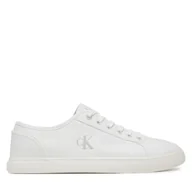 Trampki męskie - Tenisówki Calvin Klein Jeans Ess Vulc Low Mg Canvas YM0YM01209 Biały - miniaturka - grafika 1