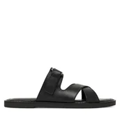 Klapki i japonki damskie - Klapki Marco Tozzi 2-27109-44 Czarny - miniaturka - grafika 1