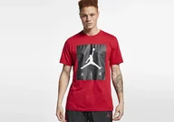 Koszulki męskie - Nike Air Jordan Poolside Tee Gym Red - miniaturka - grafika 1