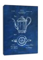 Obrazy i zdjęcia na płótnie - Patent, Haviland Dzbanek na herbatę Projekt z 1902 Niebieskie - obraz na płótnie Wymiar do wyboru: 90x120 cm - miniaturka - grafika 1