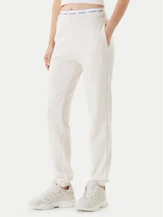 Guess Spodnie dresowe O5RB01 KCO31 Beżowy Regular Fit - Spodnie sportowe damskie - miniaturka - grafika 1