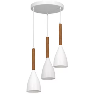 Biała lampa wisząca w stylu skandynawskim LX 3174 z serii MUZA NEW - Lampy sufitowe - miniaturka - grafika 1