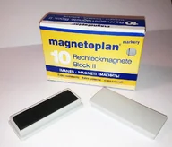 Magnesy - Magnesy Block 2 prostokątne 10szt szary - miniaturka - grafika 1