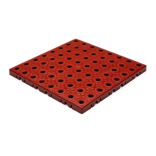 Płytka PCV podstawowa GripTil, 16 szt., brązowa - Płytki ceramiczne - miniaturka - grafika 1