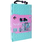 Lalki dla dziewczynek - Inne Askato Garderoba z wyposażeniem niebieska ASKATO - miniaturka - grafika 1