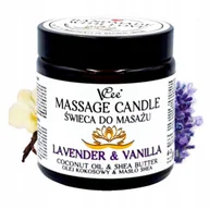 Akcesoria do rehabilitacji - ŚWIECA DO MASAŻU LAVENDER & VANILLA 80G VCEE - miniaturka - grafika 1
