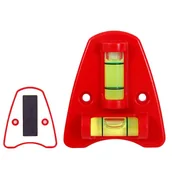 Poziomice, łaty, miary - Poziomica kempingowa krzyżowa podwójna do przyczepy na śrubki - miniaturka - grafika 1