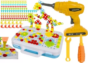 WKRĘTARKA MULTI DLA DZIECI klocki śruby do wkręcania ZESTAW MAJSTERKOWICZA - Zabawki sensoryczne - miniaturka - grafika 1