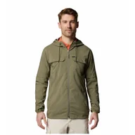 Kurtki męskie - Męska wiatrówka Columbia Skien Valley™ Hooded Long sleeve Shirt Rozmiar: L / Kolor: ciemnozielony - miniaturka - grafika 1