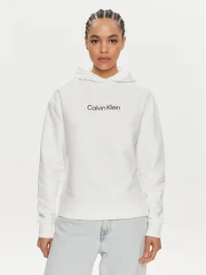 Calvin Klein Bluza Hero Logo K20K205449 Biały Regular Fit - Bluzy damskie - miniaturka - grafika 1