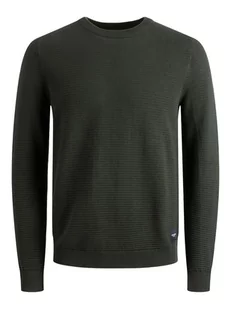 Jack & Jones Sweter "Emil" w kolorze oliwkowym - Swetry męskie - miniaturka - grafika 1