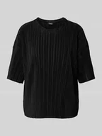 Koszulki i topy damskie - T-shirt o pudełkowym kroju z plisami model ‘RAVENNA’ - miniaturka - grafika 1