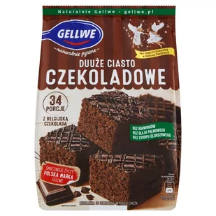 Gellwe Ciasto czekoladowe mieszanka do wypieku 670 g - Dodatki do ciast w proszku - miniaturka - grafika 1