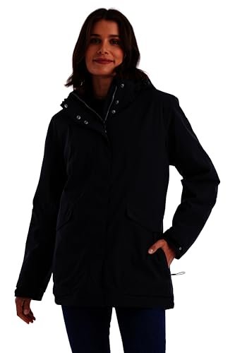 killtec Damska kurtka funkcyjna/wodoodporna kurtka outdoorowa z odpinanym kapturem Damen Jacke, Dunkelnavy, 40, 43285-000
