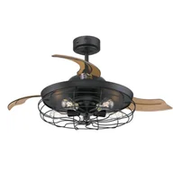 Wentylatory sufitowe - Wentylator sufitowy Dunlin 105 cm z oświetleniem LED i pilotem zdalnego sterowania - miniaturka - grafika 1