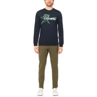 Bluzy męskie - Bluza męska Plein Sport Crew Neck Sweater granatowa klasyczna sportowa-L - miniaturka - grafika 1