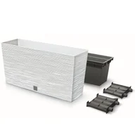 Donice - Doniczka skrzynka balkonowa 77x23,5x40,6cm cm biały - miniaturka - grafika 1